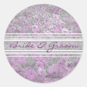 Paars Petunia Elegant Stickers (Voorkant)