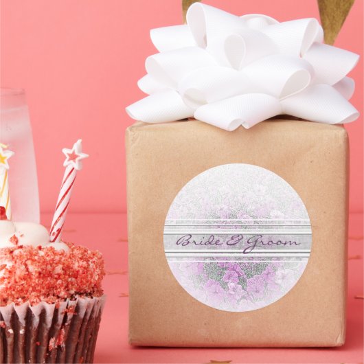 Paars Petunia Elegant Stickers (Feest)