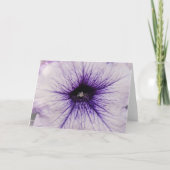  Paars Petunia Flower Up Art Kaart (Voorkant)