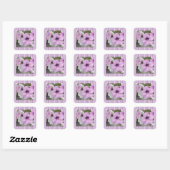  Paars Petunia Foto Striped Sticker (Vel)