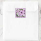  Paars Petunia Foto Striped Sticker (Tas)