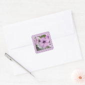  Paars Petunia Foto Striped Sticker (Envelop)