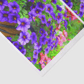 Paars Petunia-ontkoppelpapier voor flesjes Tissuepapier (Detail)