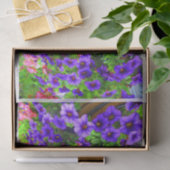 Paars Petunia-ontkoppelpapier voor flesjes Tissuepapier (Geschenk)