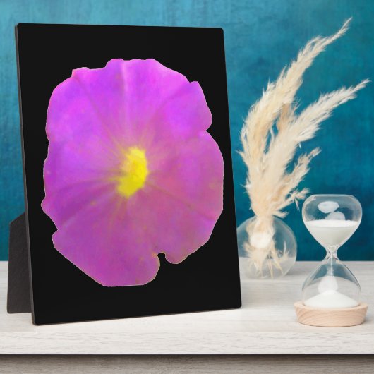 Paars Petunia Plaque Fotoplaat (Zijkant)