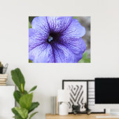 Paars Petunia Poster (Thuiskantoor)