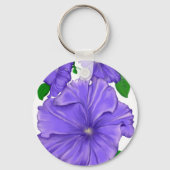 Paars Petunia Sleutelhanger (Voorkant)