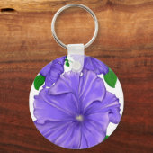 Paars Petunia Sleutelhanger (Voorkant)