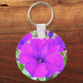 Paars Petunia Sleutelhanger (Voorkant)