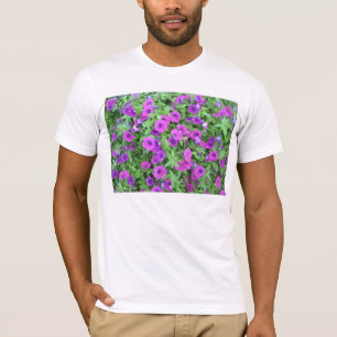 Paars Petunias Adult Bella Canvas T-Shirt