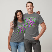 Paars Petunias Adult Dark T-shirt (Unisex)