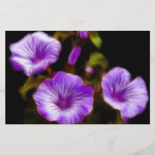 Paars Petunias Briefpapier