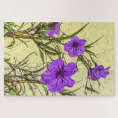 Paars Petunias Closeup Legpuzzel (Horizontaal)