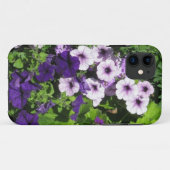 Paars Petunias iPhone 5 hoesje (Achterkant (horizontaal))