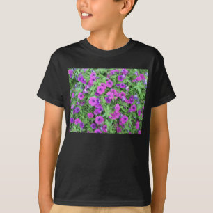 Paars Petunias Kinder Donkere T-shirt