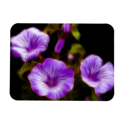 Paars Petunias Magneet (Horizontaal)