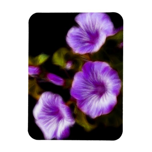 Paars Petunias Magneet (Verticaal)