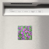 Paars Petunias Magnet (Insitu (Vaatwasser))
