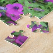 Paars Petunias Puzzle Legpuzzel (Zijkant)