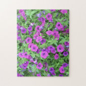 Paars Petunias Puzzle Legpuzzel (Verticaal)