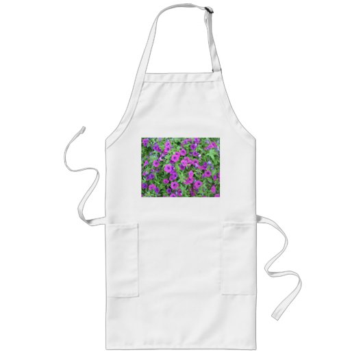 Paars Petunias Schort (Voorkant)