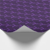 Paars Pi Pattern Cadeaupapier (Hoek)