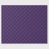 Paars Pi Pattern Cadeaupapier (Vlak)