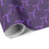 Paars Pi Pattern Cadeaupapier (Rol Hoek)