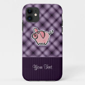 Paars Pig Case-Mate iPhone Case (Achterkant)
