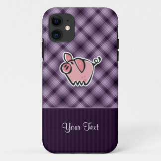 Paars Pig Case-Mate iPhone Case