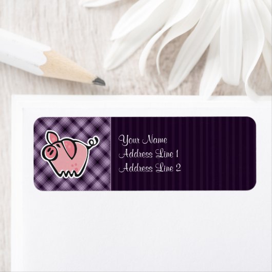 Paars Pig Etiket (Insitu)