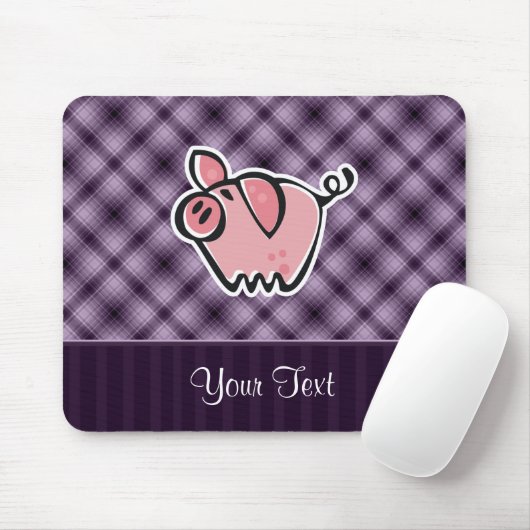 Paars Pig Muismat (Met muis)