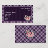 Paars Pig Visitekaartje (Voorkant / Achterkant)