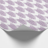 Paars pijlpatroon cadeaupapier (Hoek)