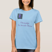 paars_pin, fibromyalgieOnzichtbare ziekte T-shirt (Voorkant)