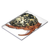 Paars Pincher Hermit Crab Design Notitieboek (Linkerzijde)