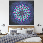 Paars Pinrad Canvas Afdruk (Insitu (Slaapkamer))