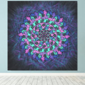 Paars Pinrad Canvas Afdruk (Insitu (Houten vloer))