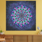 Paars Pinrad Canvas Afdruk (Insitu (Woonkamer))