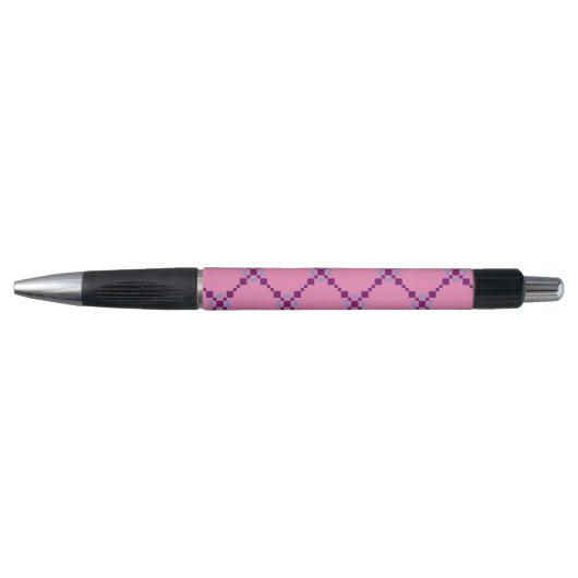 Paars Pixelated Pattern Pen (Voorkant)