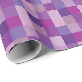 Paars Pixelated Pattern | Pixelkunst Cadeaupapier