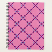 Paars Pixelated Pattern Planner (Voorkant)