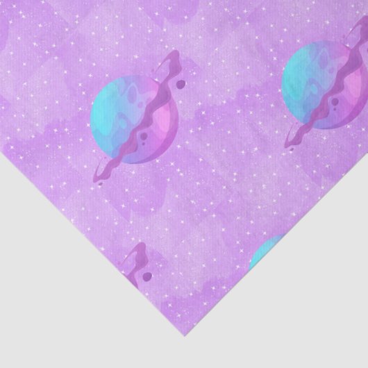 Paars Planet Tissuepapier (Detail)