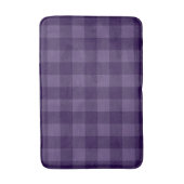 Paars Plum Checkered Squares Pset Pattern Badmat (Voorkant Verticaal)