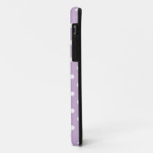 Paars Polka Dot Blauwgroen Monogram Case-Mate iPhone Case (Achterkant/links)