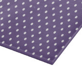 Paars Polka Dots Cutting Board Snijplank (Hoek)