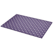 Paars Polka Dots Cutting Board Snijplank (Hoek)