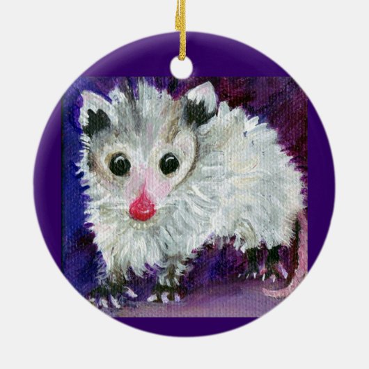 Paars Possum Ornament (Achterkant)