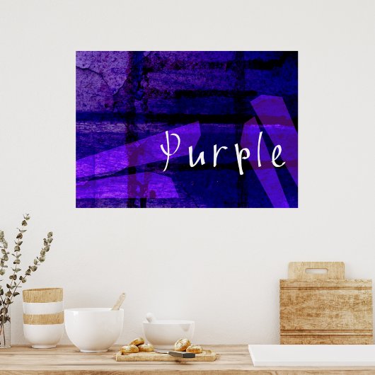 Paars Poster (Keuken)