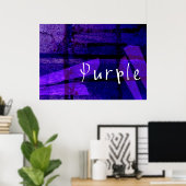 Paars Poster (Thuiskantoor)